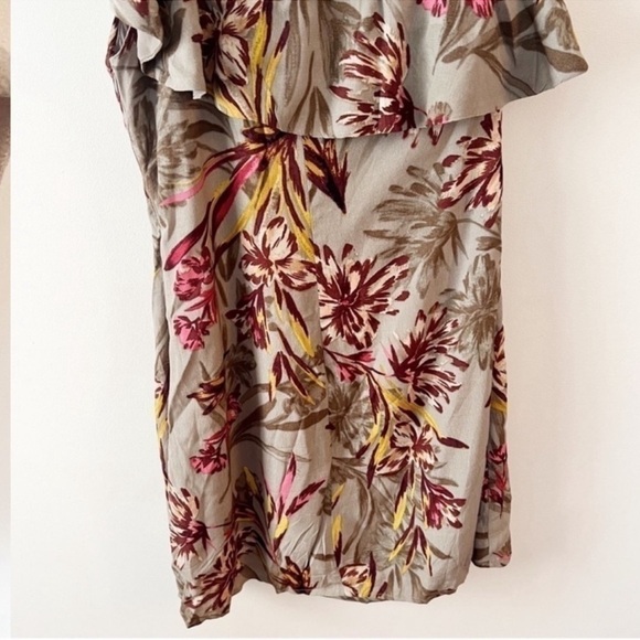 ASTR The Label One Shoulder Tropical Floral Print Ruffle Mini Dress Size XS NEW - Picture 7 of 11
